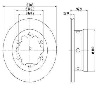 Disc frana MTR 12108533