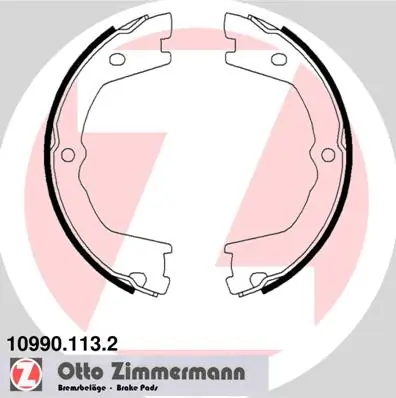 Set saboti frana, frana de mana ZIMMERMANN 10990.113.2