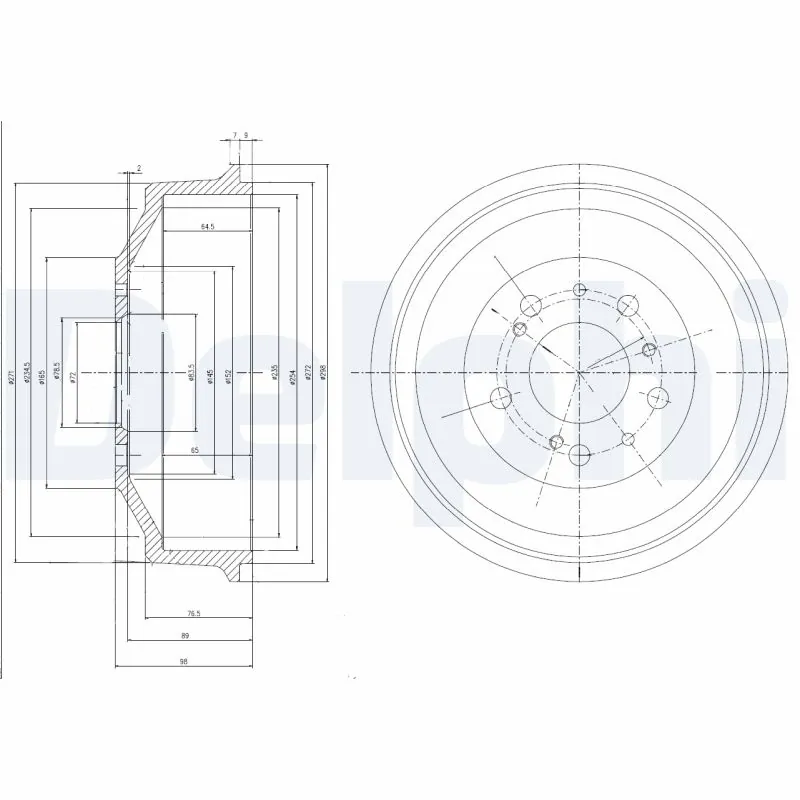 Tambur frana DELPHI BF153