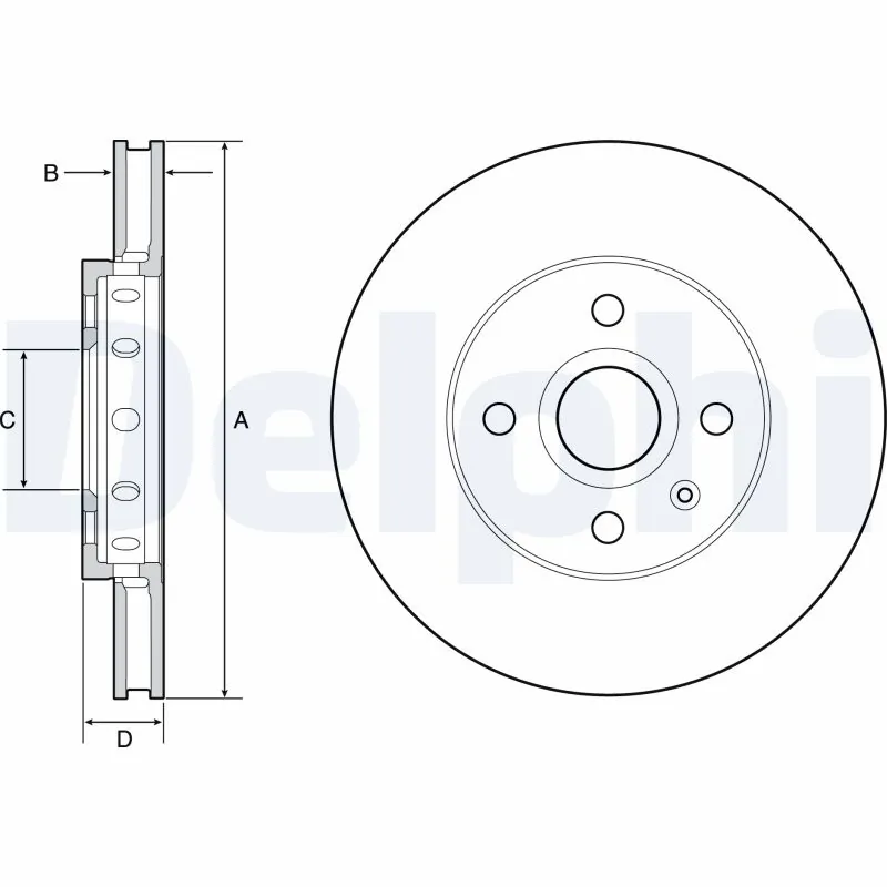 Disc frana DELPHI BG4647C