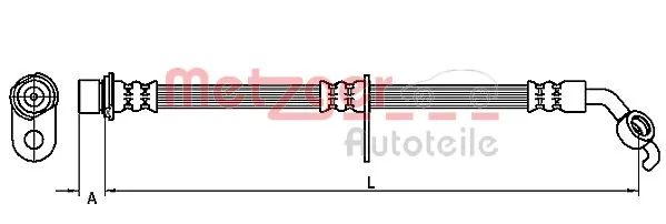Furtun frana METZGER 4110098