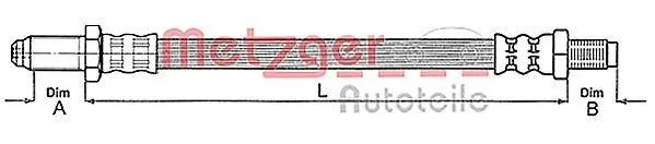 Furtun ambreiaj METZGER 4112219