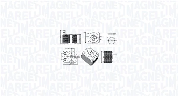 Radiator ulei, ulei motor MAGNETI MARELLI 350300003100