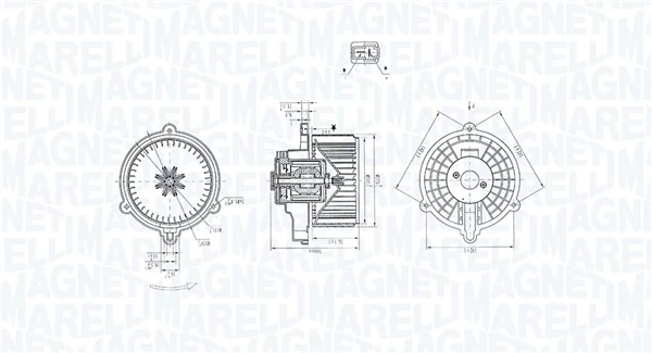Ventilator, habitaclu MAGNETI MARELLI 069412384010