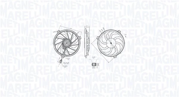Ventilator, radiator MAGNETI MARELLI 069422865010