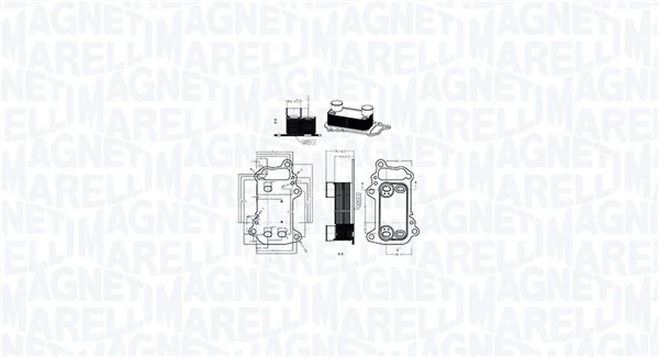 Radiator ulei, ulei motor MAGNETI MARELLI 350300003900