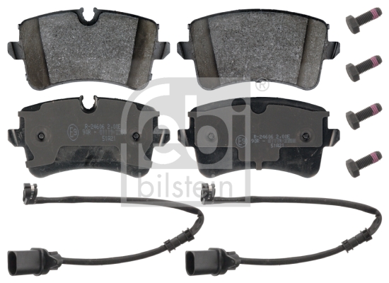 Set placute frana, frana disc FEBI BILSTEIN 116017