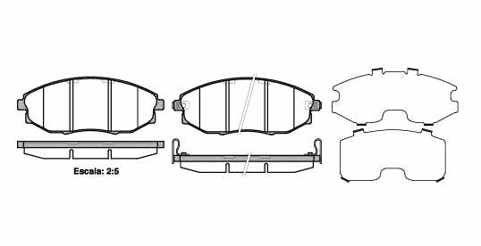 Set placute frana, frana disc REMSA 1223.02