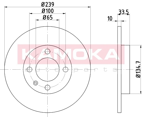 Disc frana KAMOKA 103156