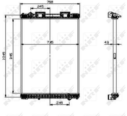 Radiator, racire motor NRF 519537