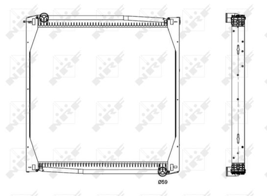 Radiator, racire motor NRF 519587
