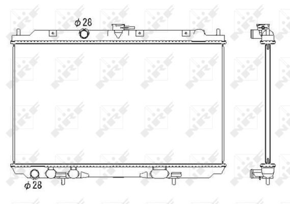 Radiator, racire motor NRF 53435