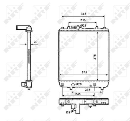 Radiator, racire motor NRF 53825