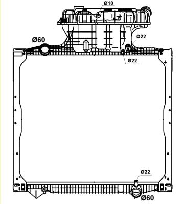 Radiator, racire motor NRF 58278