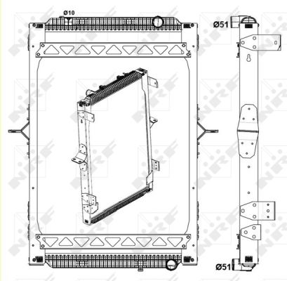 Radiator, racire motor NRF 58404