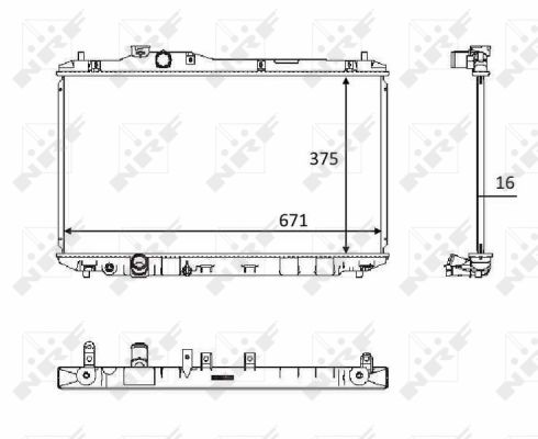 Radiator, racire motor NRF 58537