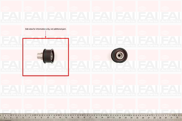 Rola ghidare/conducere, curea distributie FAI AutoParts T9263