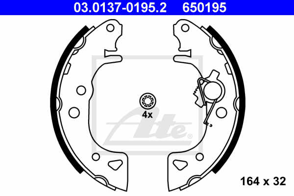Set saboti frana ATE 03.0137-0195.2