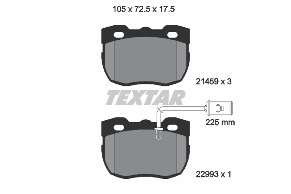 Set placute frana, frana disc TEXTAR 2145905