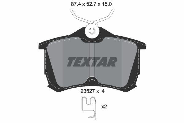 Set placute frana, frana disc TEXTAR 2352701