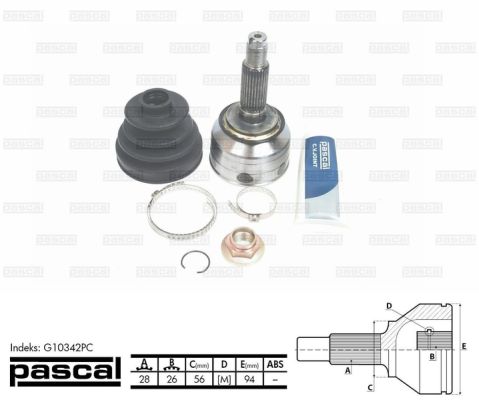 Set articulatie, planetara PASCAL G10342PC