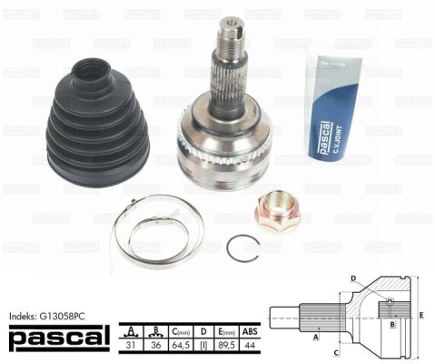 Set articulatie, planetara PASCAL G13058PC