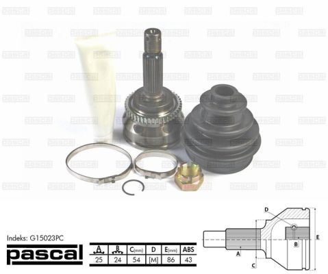 Set articulatie, planetara PASCAL G15023PC