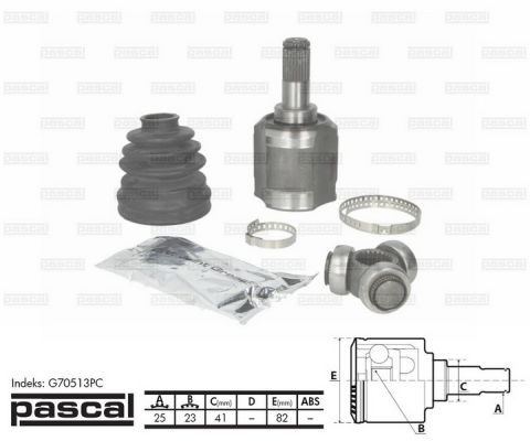Set articulatie, planetara PASCAL G70513PC
