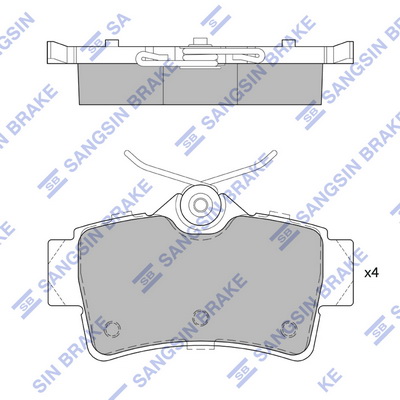 Set placute frana, frana disc Hi-Q SP4075