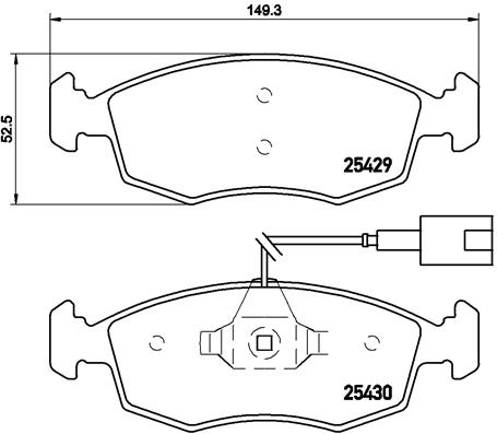 Set placute frana, frana disc BREMBO P 23 138