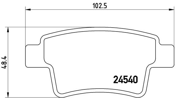 Set placute frana, frana disc BREMBO P 61 085