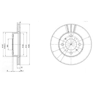 Disc frana DELPHI BG2810