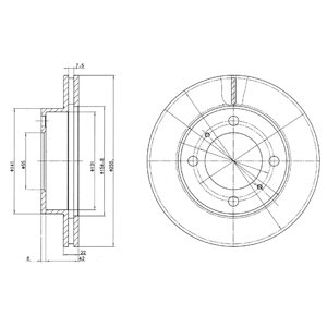 Disc frana DELPHI BG2891