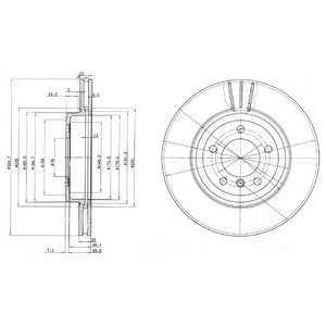 Disc frana DELPHI BG3830