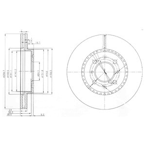 Disc frana DELPHI BG3965