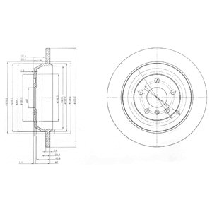 Disc frana DELPHI BG4031