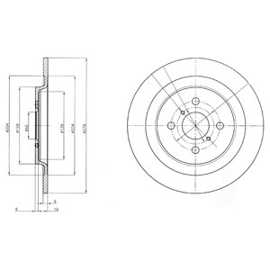 Disc frana DELPHI BG4076