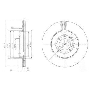 Disc frana DELPHI BG4148C