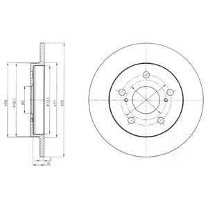 Disc frana DELPHI BG4233