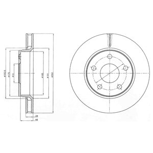 Disc frana DELPHI BG4259