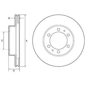 Disc frana DELPHI BG4557
