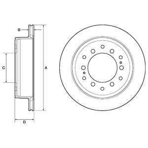 Disc frana DELPHI BG4747C