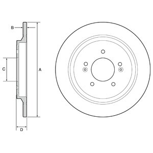 Disc frana DELPHI BG4932C