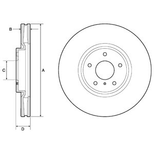 Disc frana DELPHI BG9152