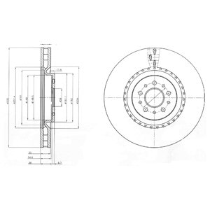Disc frana DELPHI BG9843