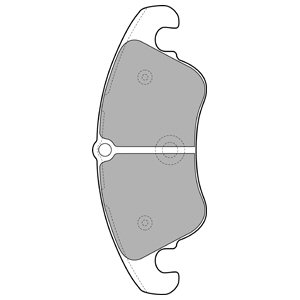 Set placute frana, frana disc DELPHI LP2077