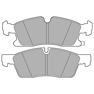 Set placute frana, frana disc DELPHI LP3173